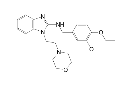 1H-1,3-Benzimidazol-2-amine, N-[(4-ethoxy-3-methoxyphenyl)methyl]-1-[2-(4-morpholinyl)ethyl]-