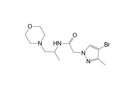 2-(4-bromo-3-methyl-1H-pyrazol-1-yl)-N-[1-methyl-2-(4-morpholinyl)ethyl]acetamide