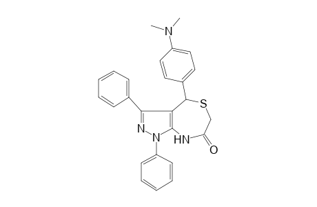 4-(4-Dimethylamino-phenyl)-1,3-diphenyl-4,8-dihydro-1H-pyrazolo[3,4-e][1,4]thiazepin-7-one