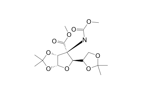 (3S)-3-DEOXY-1,2:5,6-DI-O-ISOPROPYLIDENE-3-C-METHOXYCARBONYL-3-METHOXYCARBONYLAMINO-ALPHA-D-ARABINO-HEXOSE