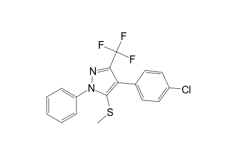 4-(4-Chlorophenyl)-5-(methylthio)-1-phenyl-3-(trifluoromethyl)pyrazole