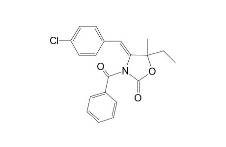 (Z)-3-Benzoyl-4-(4-chlorobenzylidene)-5-ethyl-5-methyloxazolidin-2-one