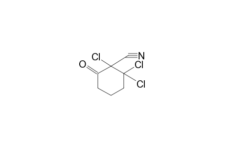 6-OXO-1,2,2-TRICHLOROCYCLOHEXANECARBONITRILE