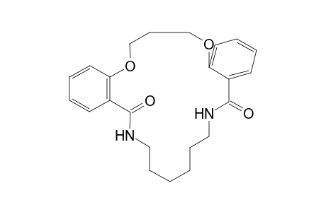 5,14-Dioxo-6,13-diaza-2,17-dioxa-3,4 : 15,16-dibenzo-tricyclononadeca-3,15-diene