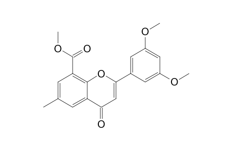 8-(Methoxycarbonyl)-6-methyl-2-(3',5'-dimethoxyphenyl)-4H-[1]benzopyran-4-one