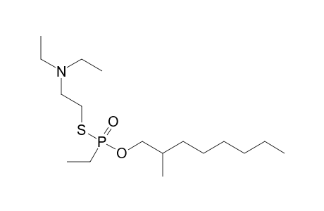 Diethyl-[2-[[ethyl(2-methyloctoxy)phosphoryl]thio]ethyl]amine
