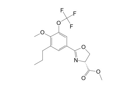 2-(4-METHOXY-3-PROPYL-5-TRIFLUOROMETHOXYPHENYL)-4,5-DIHYDROOXAZOLE-4-CARBOXYLIC-ACID-METHYLESTER