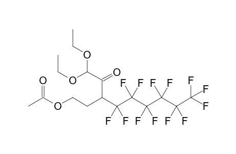 5,5-Diethoxy-4-oxo-3-(perfluorohexyl)pentyl Acetate