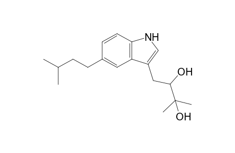 3-(2',3'-Dihydroxy-3'-methylbutyl)-5-(3"-methylbutyl)indole