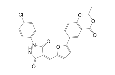 ethyl 2-chloro-5-(5-{(Z)-[1-(4-chlorophenyl)-3,5-dioxo-4-pyrazolidinylidene]methyl}-2-furyl)benzoate