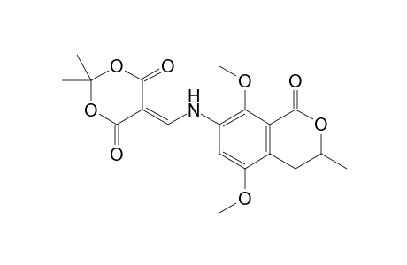 3,4-Dihydro-5,8-dimethoxy-3-methyl-7-[(4',4'-dimethyl-2',6'-dioxo-3',5'-dioxan-1'-yl)methyleneamino]isocoumarin