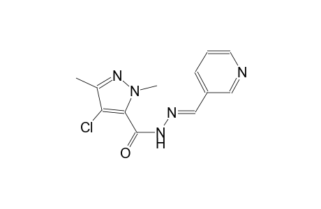 4-chloro-1,3-dimethyl-N'-[(E)-3-pyridinylmethylidene]-1H-pyrazole-5-carbohydrazide