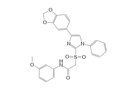 acetamide, 2-[[4-(1,3-benzodioxol-5-yl)-1-phenyl-1H-imidazol-2-yl]sulfonyl]-N-(3-methoxyphenyl)-