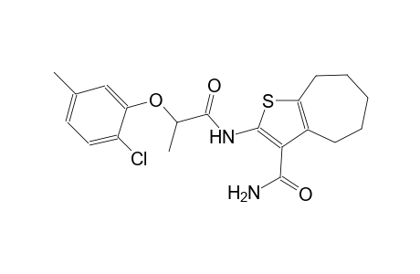 2-{[2-(2-chloro-5-methylphenoxy)propanoyl]amino}-5,6,7,8-tetrahydro-4H-cyclohepta[b]thiophene-3-carboxamide