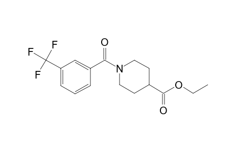 Isonipecotic acid, N-(3-trifluoromethylbenzoyl)-, ethyl ester