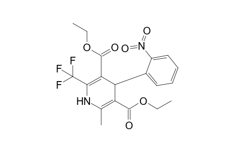 Diethyl 1,4-Dihydro-2-methyl-4-(2-nitrophenyl)-6-(trifluoromethyl)pyridine-3,5-dicarboxylate