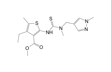 methyl 4-ethyl-5-methyl-2-[({methyl[(1-methyl-1H-pyrazol-4-yl)methyl]amino}carbothioyl)amino]-3-thiophenecarboxylate