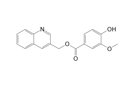 3-quinolylmethyl 4-hydroxy-3-methoxy-benzoate