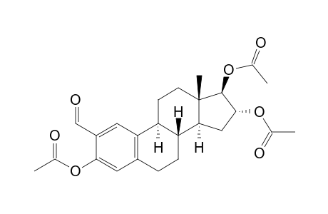 Estra-1,3,5(10)-triene-2-carboxaldehyde, 3,16,17-tris(acetyloxy)-, (16.alpha.,17.beta.)-