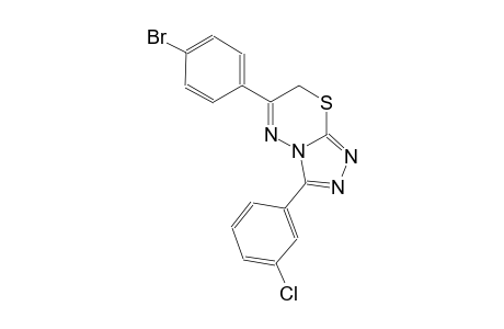 6-(4-bromophenyl)-3-(3-chlorophenyl)-7H-[1,2,4]triazolo[3,4-b][1,3,4]thiadiazine