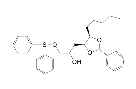 1,3-Dioxolane-4-ethanol, .alpha.-[[[(1,1-dimethylethyl)diphenylsilyl]oxy]methyl]-5-pentyl-2-phenyl-, [2.alpha.,4.beta.(S*),5.beta.]-(.+-.)-