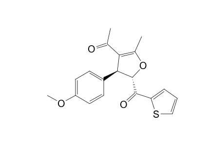 trans-2-Thien-.alpha.-oyl-3-(4-methoxylphenyl)-4-acetyl-5-methyl-2,3-dihydrofuran