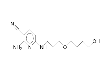 2-Amino-4-methyl-6-(3-[4-hydroxy-butoxy]-propylamino)-3-pyridinecarbonitrile