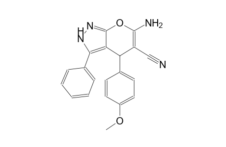 pyrano[2,3-c]pyrazole-5-carbonitrile, 6-amino-2,4-dihydro-4-(4-methoxyphenyl)-3-phenyl-