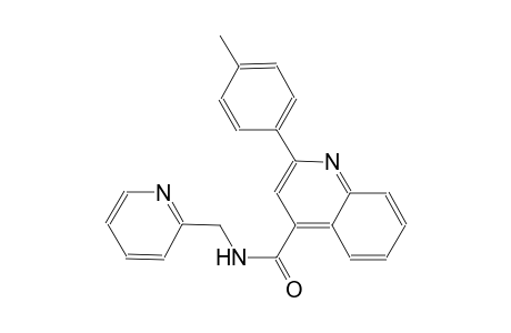 2-(4-methylphenyl)-N-(2-pyridinylmethyl)-4-quinolinecarboxamide