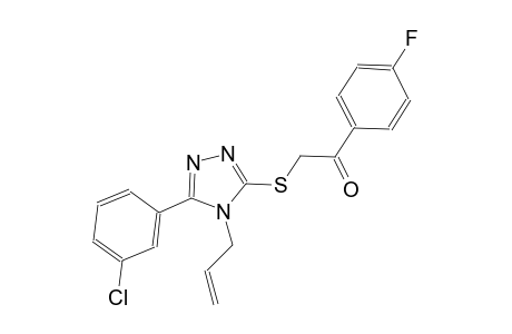 2-{[4-allyl-5-(3-chlorophenyl)-4H-1,2,4-triazol-3-yl]sulfanyl}-1-(4-fluorophenyl)ethanone
