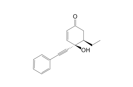 (4R*,5R*)-5-Ethyl-4-hydroxy-4-(phenylethynyl)-2-cyclohexenone