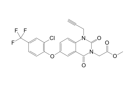 methyl 2-[6-[2-chloro-4-(trifluoromethyl)phenoxy]-2,4-dioxo-1-prop-2-ynyl-quinazolin-3-yl]acetate