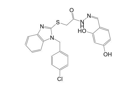 acetic acid, [[1-[(4-chlorophenyl)methyl]-1H-benzimidazol-2-yl]thio]-, 2-[(Z)-(2,4-dihydroxyphenyl)methylidene]hydrazide