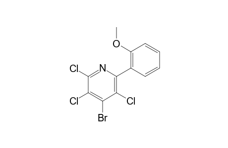 4-Bromo-2,3,5-trichloro-6-(2-methoxyphenyl)pyridine