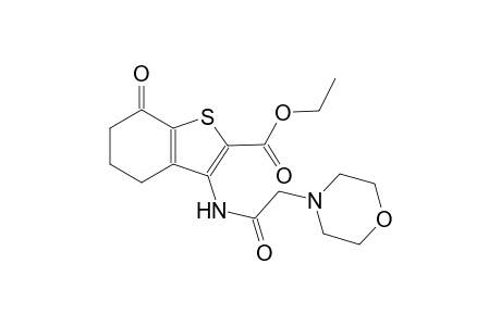 benzo[b]thiophene-2-carboxylic acid, 4,5,6,7-tetrahydro-3-[(4-morpholinylacetyl)amino]-7-oxo-, ethyl ester