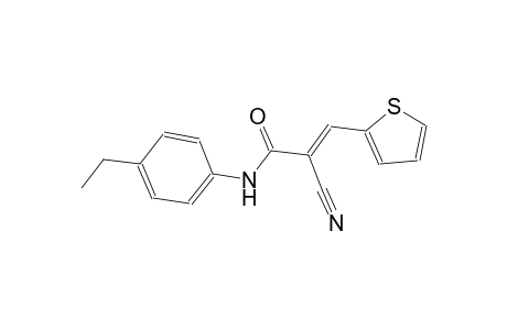 (2E)-2-cyano-N-(4-ethylphenyl)-3-(2-thienyl)-2-propenamide