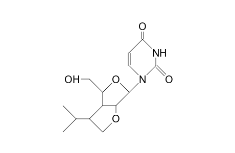 1-(3-Deoxy-3-C,2-O-<1-isopropyl-ethylene>-B-D-lyxofuranosyl)-uracil