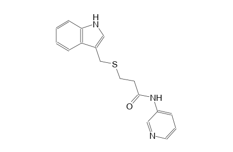 propanamide, 3-[(1H-indol-3-ylmethyl)thio]-N-(3-pyridinyl)-