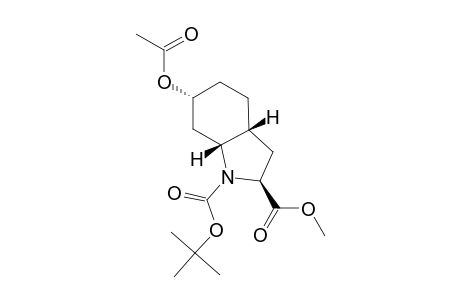 METHYL-(2S,3AR,6R,7AR)-1-TERT.-BUTOXYCARBONYL-6-ACETYLOXYOCTAHYDROINDOLE-2-CARBOXYLATE;TRANS-ROTAMER
