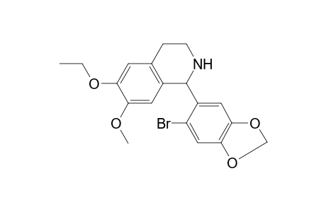 1-(6-Bromo-1,3-benzodioxol-5-yl)-6-ethoxy-7-methoxy-1,2,3,4-tetrahydroisoquinoline