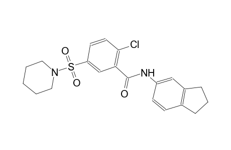 benzamide, 2-chloro-N-(2,3-dihydro-1H-inden-5-yl)-5-(1-piperidinylsulfonyl)-