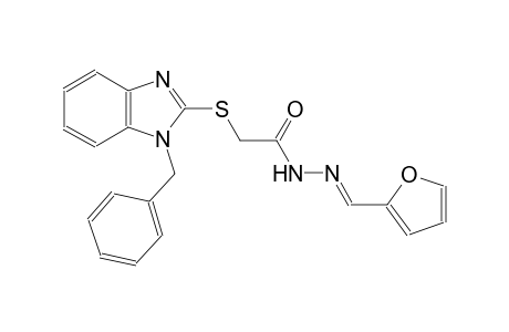 acetic acid, [[1-(phenylmethyl)-1H-benzimidazol-2-yl]thio]-, 2-[(E)-2-furanylmethylidene]hydrazide