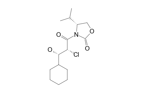 N-[2'-CHLORO-3'-HYDROXY-3'-CYCLOHEXYL-1'-OXOPROPYL]-4-ISOPROPYL-2-OXAZOLIDINONE