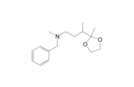 benzyl-methyl-[3-(2-methyl-1,3-dioxolan-2-yl)butyl]amine