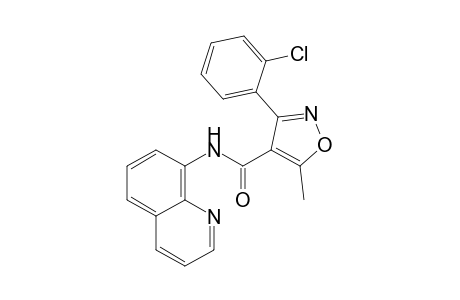 3-(o-chlorophenyl)-5-methyl-N-(8-quinolyl)-4-isoxazolecarboxamide