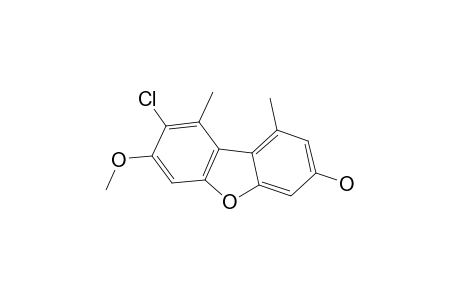 2-CHLORO-7-HYDROXY-3-METHOXY-1,9-DIMETHYLDIBENZOFURAN