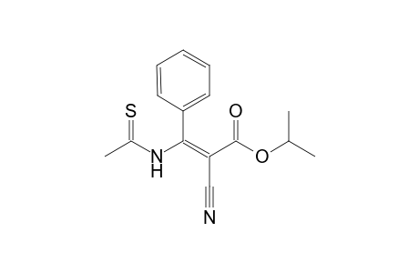 Isopropyl 2-Cyano-3-phenyl-3-thioacetamidopropenoate