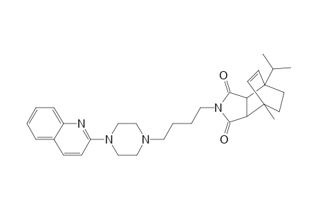 4-Isopropyl-7-methyl-3a,4,7,7a-tetrahydro-2-{4'-[4"-(2"'-quinolinyl)-1"-piperazinyl]butyl}-4,7-ethane-1H-isoindole-1,3(2H)-dione