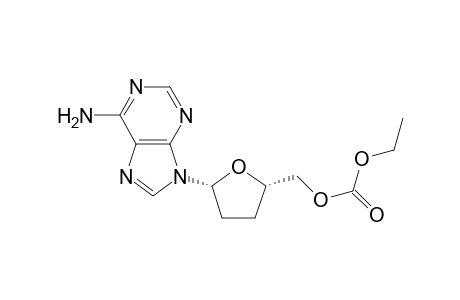 2',3'-Dideoxy-5'-O-ethoxycarbonyladenosine