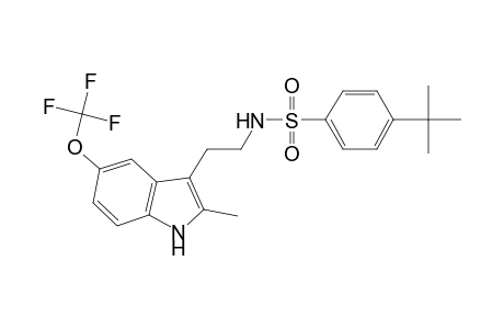 4-tert-Butyl-N-[2-[2-methyl-5-(trifluoromethyloxy)-1H-indol-3-yl]ethyl]benzenesulfonamide